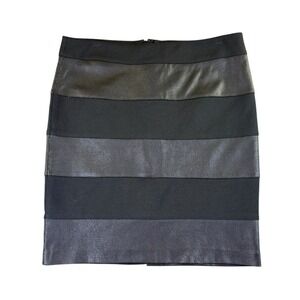 Thalian Petite Colorblock Black Pencil Skirt Size 12P NWT